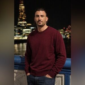 JCP Crewneck Sweater XXL Burgundy 100% Cotton Classic Pullover new with tags